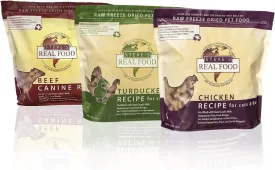 Steve's Real Food Raw Freeze Dried Dog Food Assorted Flavors- 3 Packs of 1.25 lb Bags of High Protein Dog Food in Chicken, Beef, and Turkenduck Flavors - 100% Natural USDA Human Grade Ingredients