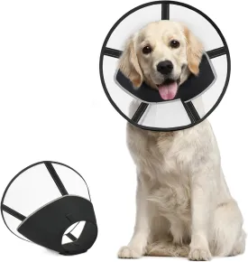 Supet Soft Dog Cone Collar for Small Dogs, E Collar for Dogs After Surgery to Stop Licking, Comfortable Elizabethan Collar, Cone of Shame Alternative, Adjustable Pet Recovery Collar (XS)