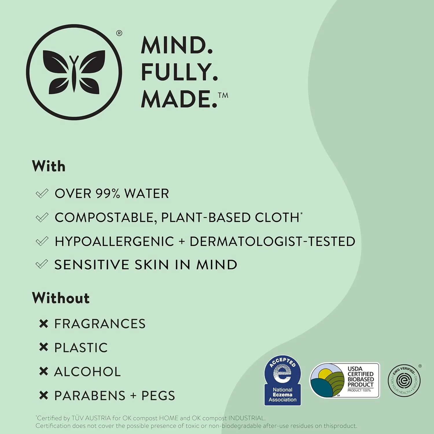The Honest Company Clean Conscious Multi-Use Wipes | Hypoallergenic   Unscented for Sensitive Skin | Over 99% Water, Compostable, Plant Based, Baby Wipes | Geo Mood, 288 Count