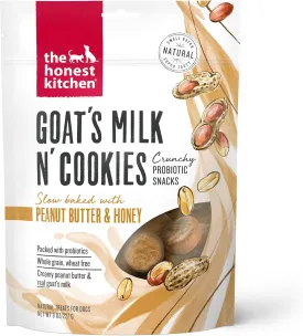 The Honest Kitchen Goat's Milk N' Cookies: Slow Baked with Peanut Butter & Honey, 8 oz Bag