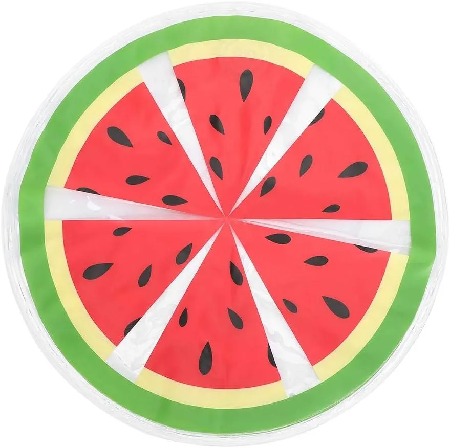 TOPINCN Pet Cooling Pad Round Pattern Water Cooling Mat Cushion Round Cooler Mat Sleeping Beds for Pet to Cool Down Round Gel Cool Mat (Watermelon)
