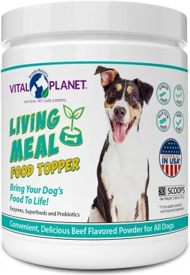 Vital Planet - Pet Living Meal Dog Powder with Enzymes Superfoods and Probiotics 111 g 30 Servings