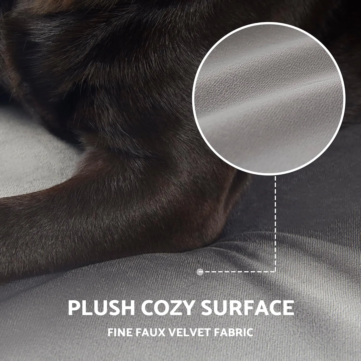 Washable Cooling Pet Bed for Small, Medium Dogs & Cats, Certipur-Us Certified Memory Foam Pet Bed with Waterproof Inner Liner (29" x 18", Up to 50LBs)