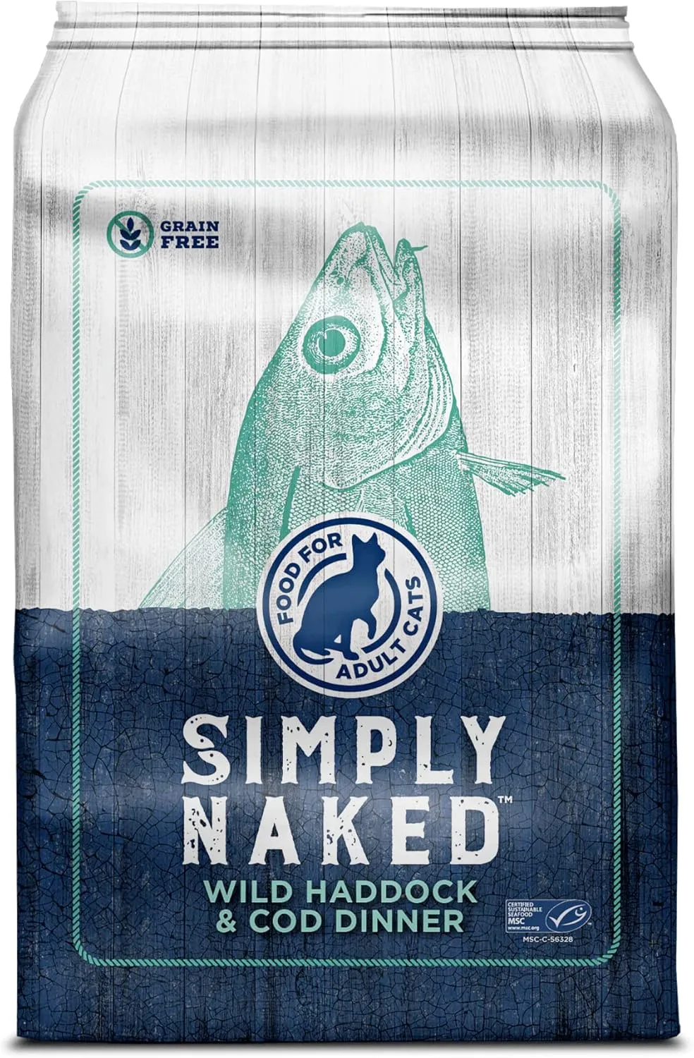 Wild Haddock & Cod Cat Food | No Chicken or Other Animal by-Products | Rich in Omega 3 & 6 Fatty Acids | Sustainably Sourced Wild Caught Fish | Made in The USA | 4lb Bag